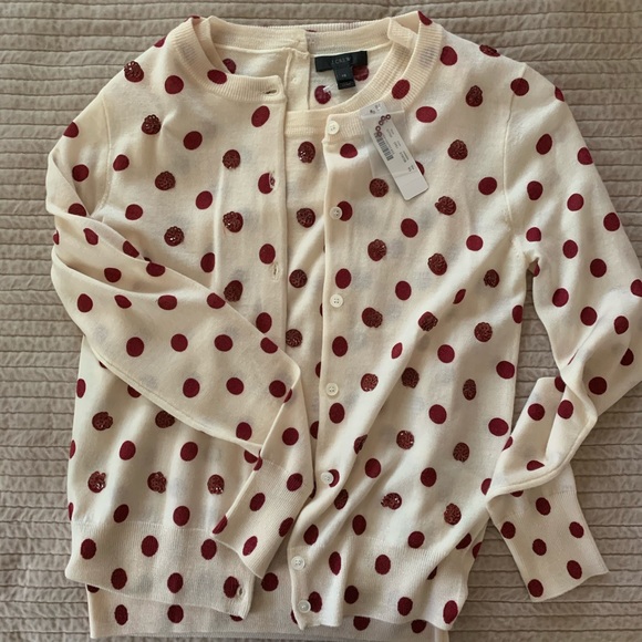 Jackie Cardigan in Sequin Polka Dots+shell - Picture 12 of 12